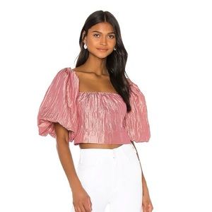 LPA Mary Pink Crop Top Size Small